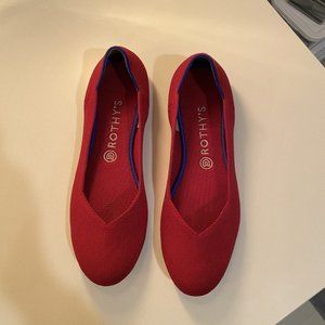 Rothy's The Flat in red size 10.5